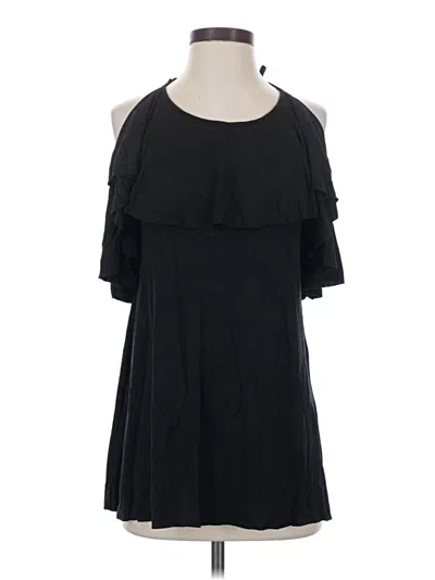 Pre-owned Fp Beach Sleeveless Top Black Cold Shoulder Neckline Tops