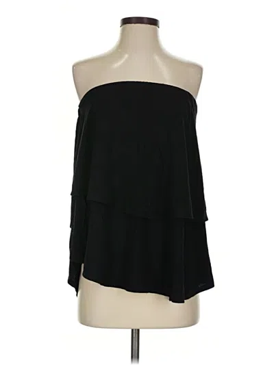 Pre-owned Fp Beach Sleeveless Top Black Strapless Neckline Tops