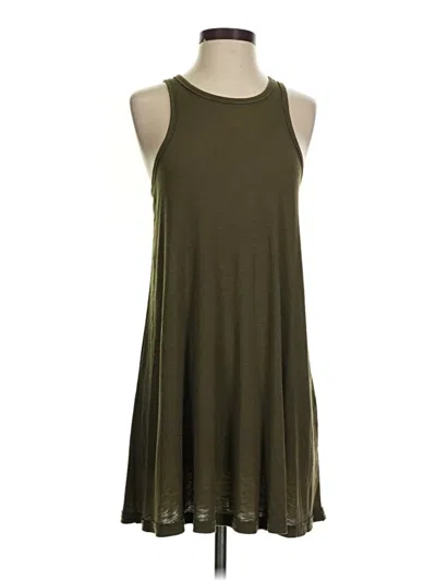 Pre-owned Fp Beach Sleeveless Top Green Halter Neckline Tops