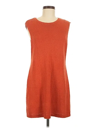 Pre-owned Fp Beach Sleeveless Top Orange Boatneck Tops