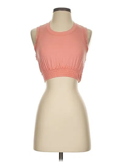 Pre-owned Fp Beach Sleeveless Top Orange Halter Neckline Tops