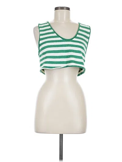 Pre-owned Fp Beach Sleeveless T-shirt In Green