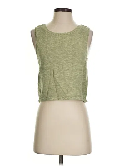 Pre-owned Fp Beach Sweater Vest In Green