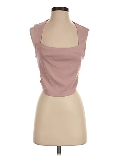 Pre-owned Fp Beach Tank Top Brown Halter Neckline Tops