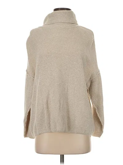 Pre-owned Fp Beach Turtleneck Sweater In Tan