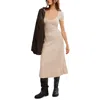 Fp Beach Womens Knit Cable Knit Sweaterdress In Multi