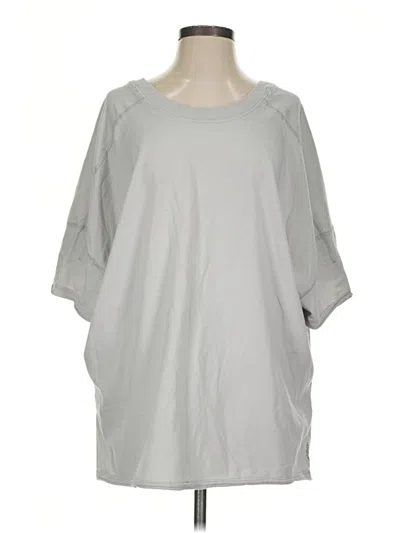 Pre-owned Fp Movement 3/4 Sleeve T-shirt In Silver