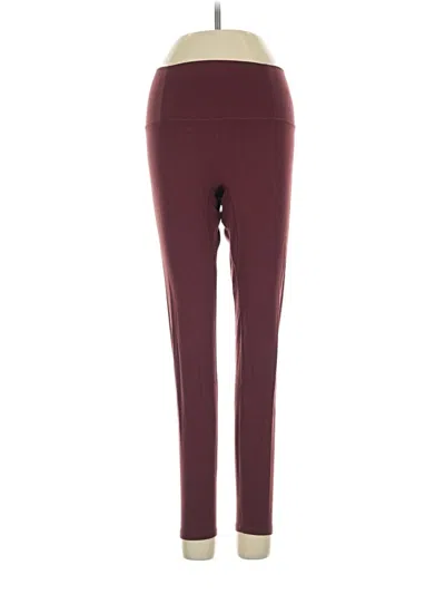 Pre-owned Fp Movement Active Pants In Burgundy