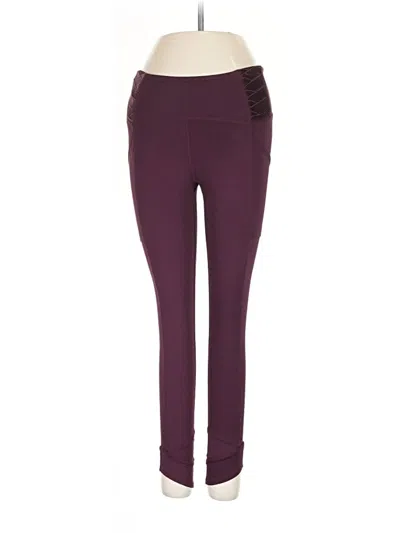 Pre-owned Fp Movement Active Pants In Burgundy