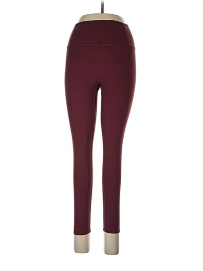 Pre-owned Fp Movement Active Pants In Burgundy