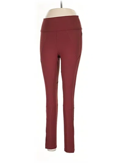 Pre-owned Fp Movement Active Pants In Burgundy