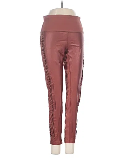 Pre-owned Fp Movement Active Pants In Burgundy