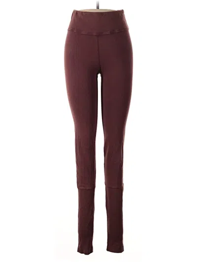 Pre-owned Fp Movement Active Pants In Burgundy