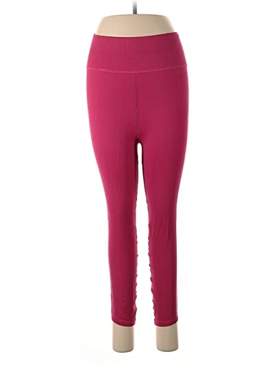 Pre-owned Fp Movement Active Pants In Burgundy