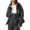 Fp Movement All Prepped Quilted Waterproof Snow Jacket With Removable Hood In Black