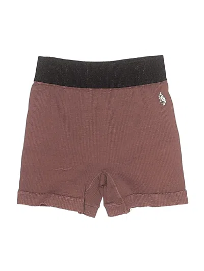 Pre-owned Fp Movement Athletic Shorts In Burgundy