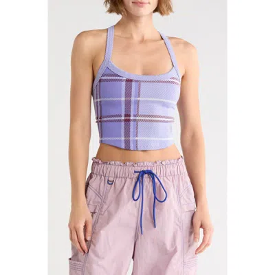 Fp Movement By Free People Fp Movement All Clear Rib Crop Camisole In Neon Purple