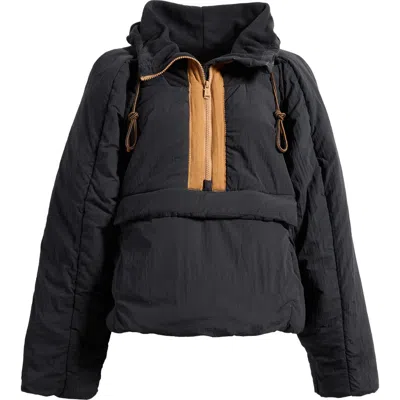 Fp Movement By Free People Fp Movement In A Pillow Water Resistant Packable Puffer Anorak In Black