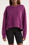 Fp Movement By Free People Fp Movement Intercept Cotton Blend Sweatshirt In Purple