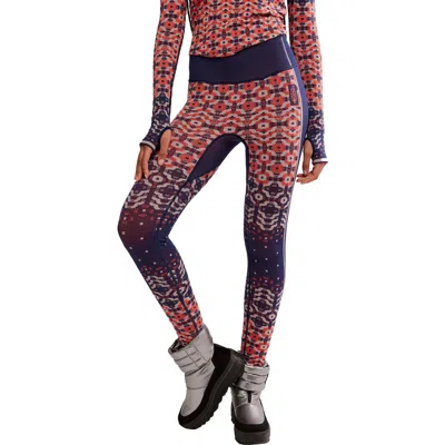 Fp Movement By Free People Fp Movement Myoko Jacquard Leggings In Brown