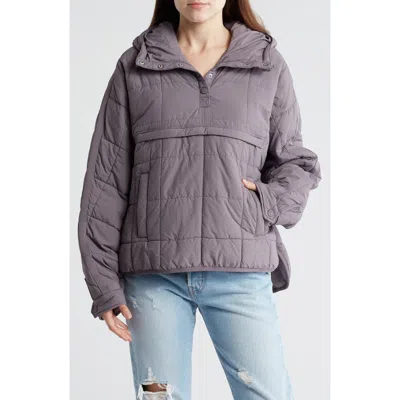 Fp Movement By Free People Fp Movement Pippa Water Resistant Packable Pullover In Silver