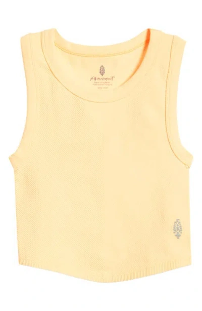 Fp Movement By Free People Free Throw Crop Muscle Tank Top In Morning Sun