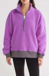Fp Movement By Free People Hit The Slopes Quarter Zip Jacket In Purple Combo