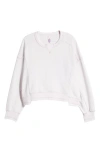 Fp Movement By Free People Intercept Cotton Blend Sweatshirt In Rose Wash