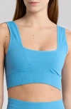 Fp Movement By Free People Karma Square Neck Sports Bra In Niagra