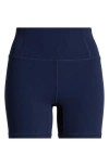 Fp Movement By Free People Never Better Bike Shorts In Midnight Navy