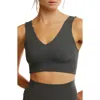 Fp Movement By Free People Never Better Crop V-neck Tank In Dark Shadow