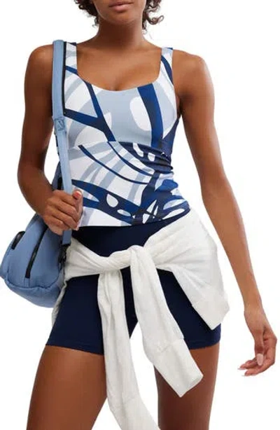 Fp Movement By Free People Never Better Long Tank In Blue