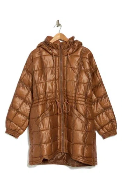 Fp Movement By Free People Patricia Packable Quilted Coat In Walnut