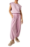 FP MOVEMENT BY FREE PEOPLE FP MOVEMENT BY FREE PEOPLE THROW & GO WIDE LEG COTTON JUMPSUIT