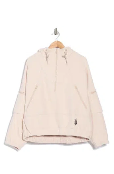 Fp Movement By Free People Wild And Free Fleece Pullover In Brown