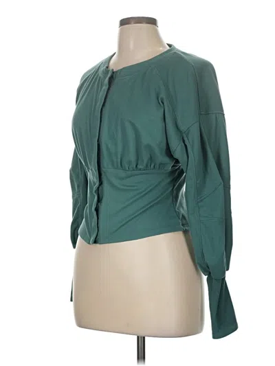 Pre-owned Fp Movement Cardigan Sweater In Green