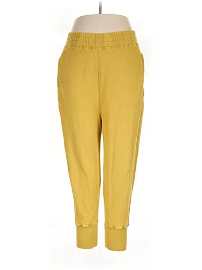 Pre-owned Fp Movement Casual Pants In Yellow