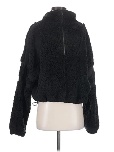 Pre-owned Fp Movement Faux Fur Jacket In Black