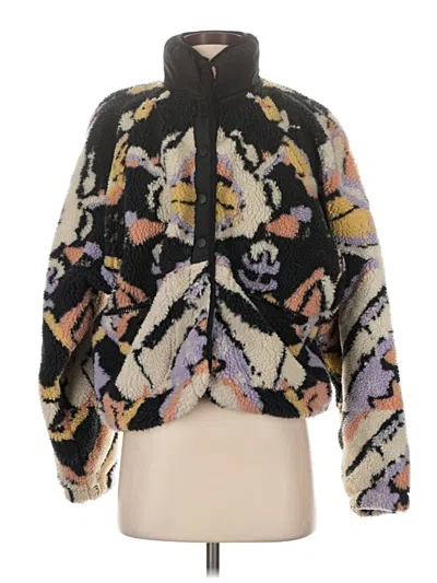 Pre-owned Fp Movement Faux Fur Jacket In Black