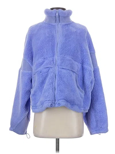 Pre-owned Fp Movement Faux Fur Jacket In Blue