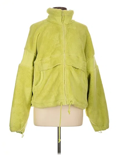 Pre-owned Fp Movement Faux Fur Jacket In Yellow