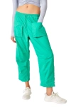 Fp Movement Fly By Night Water Resistant Crop Hiking Pants In Lucky Charm