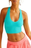 Fp Movement Free Throw Crop Tank In Aquamarine