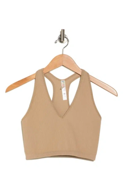 Fp Movement Free Throw Crop Tank In Taupe