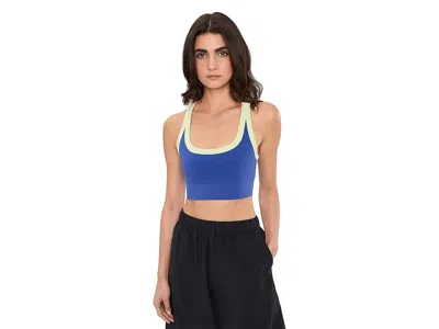 Fp Movement Go To Color-block Bra In Blue