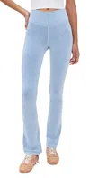 Fp Movement Go To Smooth Flare Leggings Washed Denim Blue In Blue