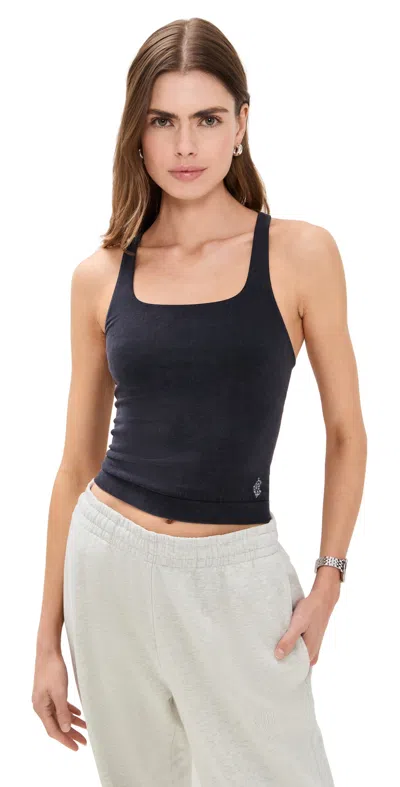 Fp Movement Go To Smooth Square Neck Cami Washed Black