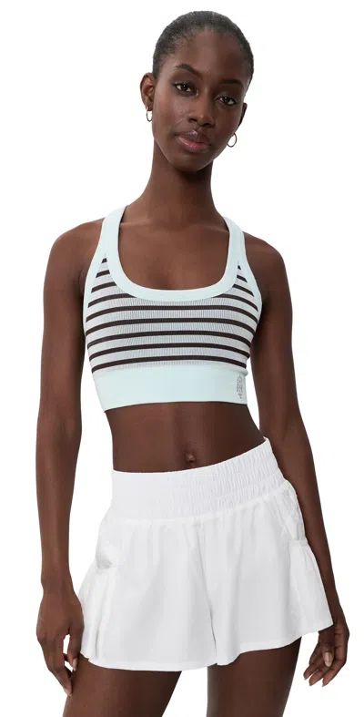 Fp Movement Go To Stripe Bra Frosty In Multi
