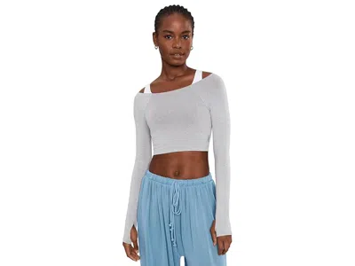 Fp Movement High Plank Ots Layer Women's Clothing Heather Grey: Md-lg (women's 8-12) In Multi