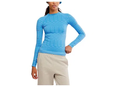 Fp Movement High Road Long Sleeve Layer In Blue